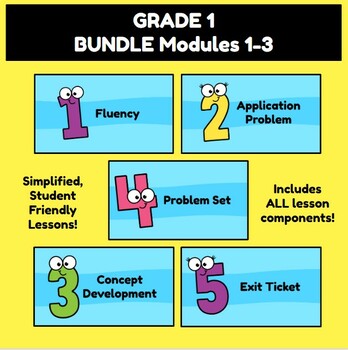 Preview of First Grade Math Module 3 LESSONS 1-13 - Original Eureka Aligned