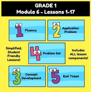 Preview of First Grade Math Module 6 Lessons 18-30 - Original Eureka Aligned