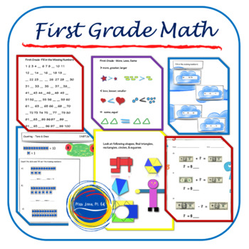 Preview of First Grade Math NO Prep B.E.S.T. Standards Worksheets