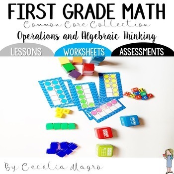 Preview of First Grade Math Operations and Algebraic Thinking Distance Learning