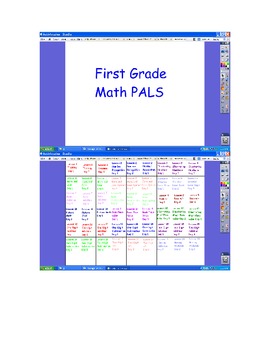 Preview of First Grade Math PALS