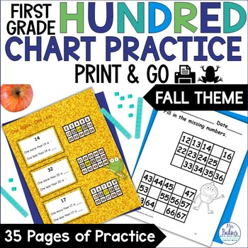 Preview of First Grade Math Place Value Hundred Chart