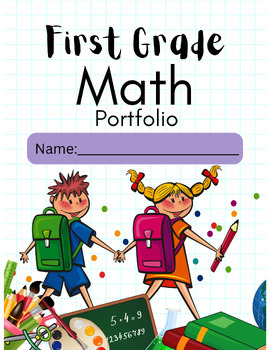 Preview of First Grade Math Portfolio and Binder Organizer