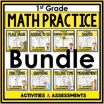 First Grade Math Practice and Assessments Bundle by Fairies and Lesson ...