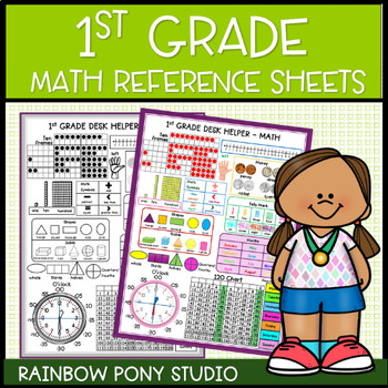 Preview of First Grade Math Reference Sheet |1st Grade Math Reference Sheets