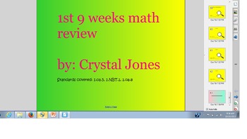 Preview of First Grade Math Review