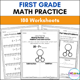 First Grade Math Practice - 188 First Grade Math Worksheet