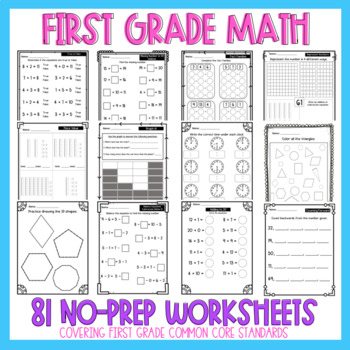 First Grade Math Review by Keeping Up With Ms Kissell | TPT