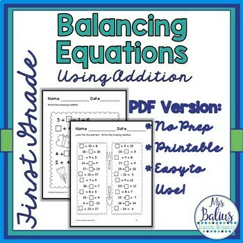 first grade math google slides balancing equations addition by mrs balius