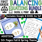 Balancing Equations-Addition | First Grade Math
