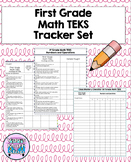 First Grade Math TEKS Tracker Set