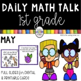 First Grade Math Talks - May - Digital and Printable