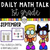 First Grade Math Talks - September - Digital and Printable