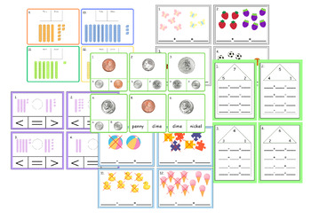 Preview of First Grade Math Task Cards