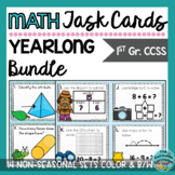 First Grade Math Task Cards YEARLONG BUNDLE