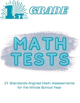 Preview of First Grade Math Test Bundle