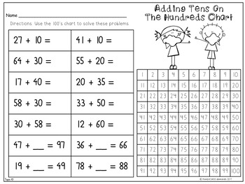 First Grade Math Topic 10: Adding With Tens and Ones 2015 Version
