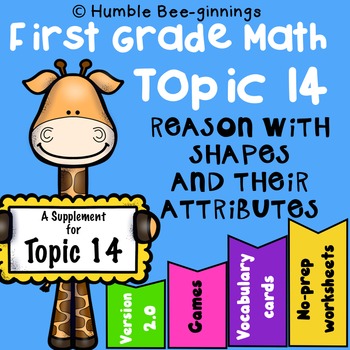 Preview of First Grade Math - Topic 14: Shapes and Their Attributes