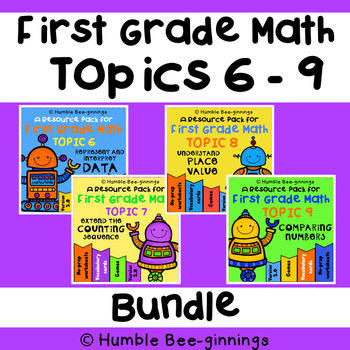 Preview of First Grade Math -  Topics 6 - 9