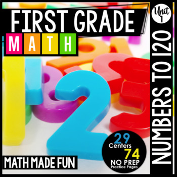 Preview of First Grade Math : Unit 1 Numbers up to 120