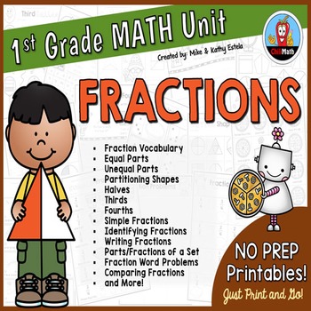 Preview of First Grade Math Unit {Fractions}