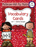 First-Grade Math Vocabulary {My Math Series - Unit 1}{CCSS