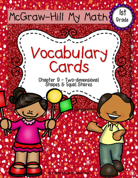 Preview of First-Grade Math Vocabulary {My Math Series - Unit 9}{CCSS aligned}