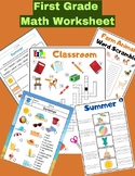 First Grade Math Worksheet Place Value & More!