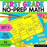 First Grade Math Worksheets - 1st Grade Math Centers - Morning Work