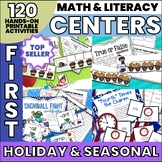 First Grade Math Centers and Literacy Centers Hands On Act