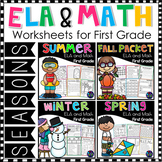 Math and Literacy Packet First Grade Summer, Fall, Winter,