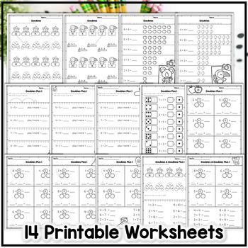 First Grade Math Doubles and Near Doubles Doubles plus 1 FULL WEEK