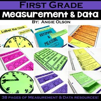 Preview of 1st Grade Math Notebook:  Measurement