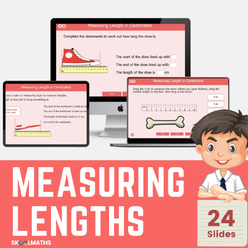 Preview of First Grade Measuring Lengths Digital Activities CCSS K.MD.A.1