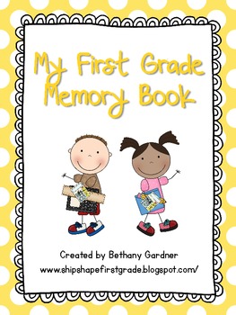 First Grade Memory Book Pages by Bethany Gardner | TpT