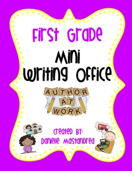 Preview of First Grade Mini Writing Office