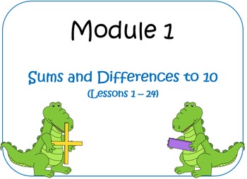 Preview of First Grade Module 1 Lessons 1-24 (Compatible w/ Eureka Math)