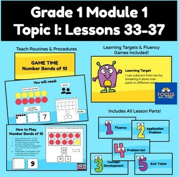 Preview of First Grade Module 1 Lessons 33-37 Original Eureka Aligned