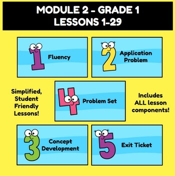 Preview of First Grade Module 2 LESSONS 1-29 - Original Eureka Aligned