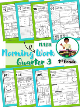 Preview of First Grade Morning Math | 3rd Qtr | First Grade Morning Work