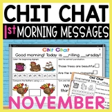 First Grade Morning Messages: Chit Chat Morning Meeting fo