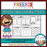 FREEBIE - First Grade Morning Work