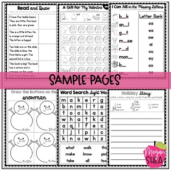 First Grade Morning Work Book Full Year Bundle by Megan Shea | TpT