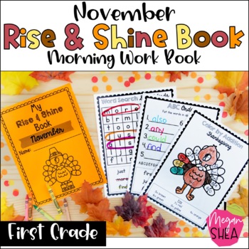 Preview of First Grade Morning Work Book November