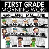 First Grade Morning Work Math and Literacy Printables