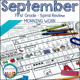 First Grade Morning Work September | Back to School Morning Work