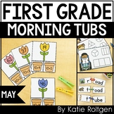 First Grade Morning Work Tubs for May