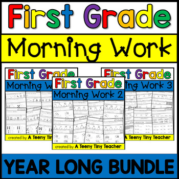 Preview of First Grade Morning Work YEAR LONG BUNDLE