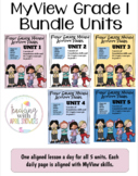 First Grade MyView Work Pages Bundle Units 1-5