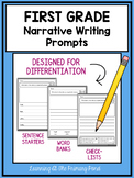 First Grade Narrative Writing Prompts For Differentiation